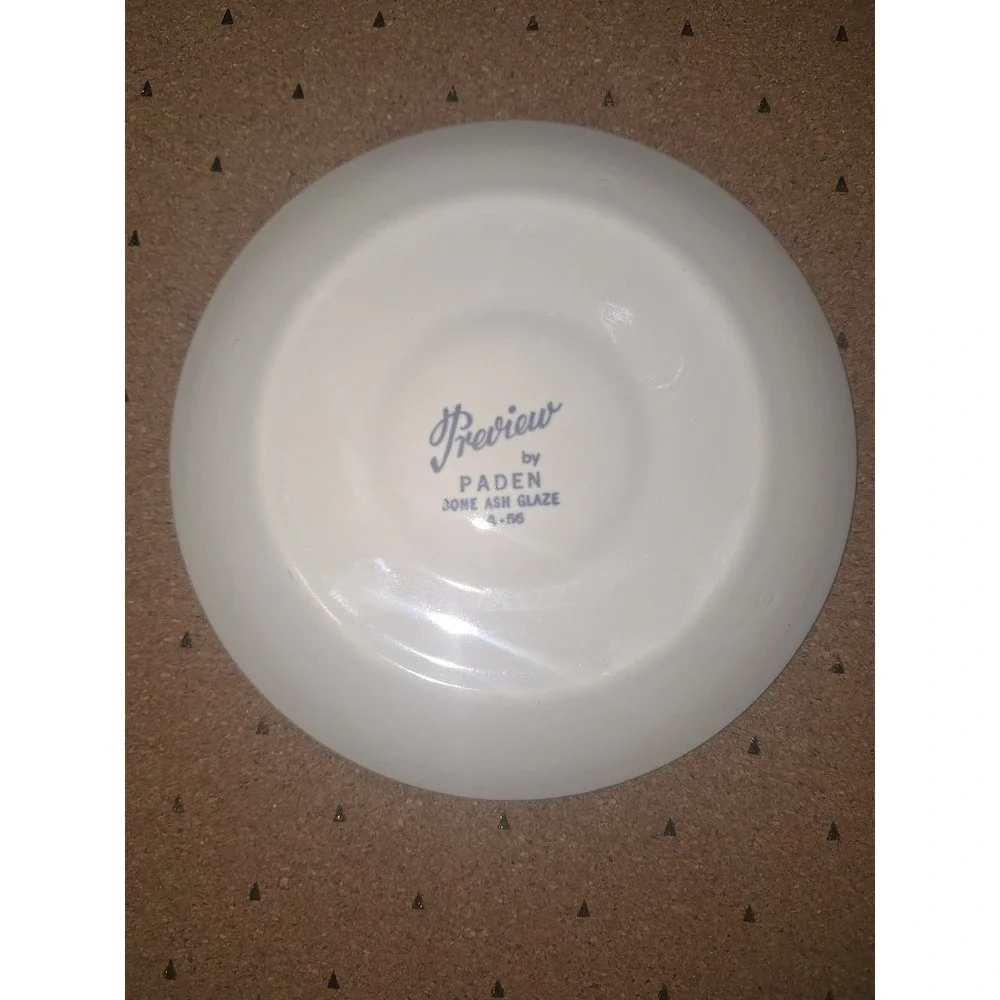 Preview by Paden Mid Century Modern 1950s Atomic Calligraphy‎ Pattern 6in. Plate